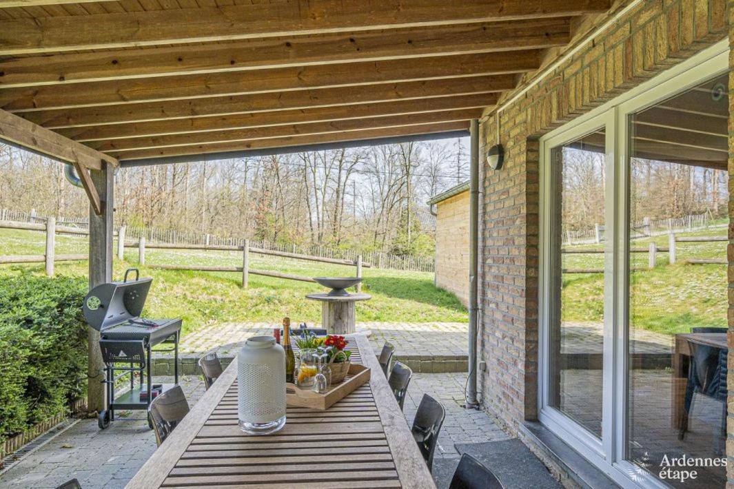 Villa Du bonheur met Sauna en Jacuzzi Somme-Leuze Exterior foto